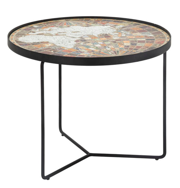 acquista Tavolo da Caffé World Ø50x37 cm MDF e in Ferro Multicolor