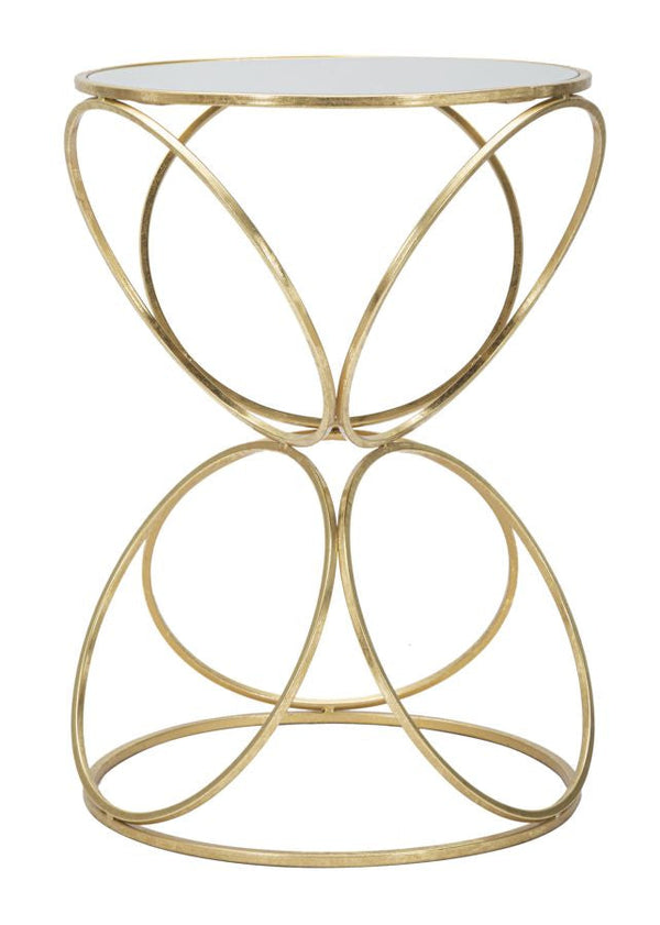 Tavolinetto Circly Ø42x61 cm in Ferro e Specchio Oro e Argento prezzo