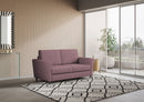 Divano 2 Posti 152x85x85 cm Yasel in Tessuto Prugna