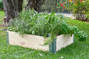 Fioriera da Giardino 80x60xH20 cm in Legno di Pino Grezzo