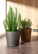 Vaso da Interno e Esterno Ø29x26cm in Polipropilene Orione 29 Ash Antracite