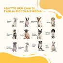 Cancellino per Cani Pieghevole 280x70 cm con 4 Pannelli in Legno e Acciaio Bianco      