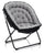 Poltrona Imbottita 77x70x92 cm in Velluto Grigio Chiaro