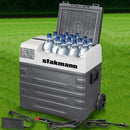 Frigorifero per Auto Barca Camper 62L con Compressore AC/DC 12V e 220V Portatile con Maniglia Grigio