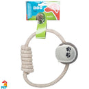 Gioco per Cani Anelli in Corda e Palla Dog Toy Rope In Cotone Atossico      