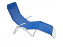 Spiaggina Samba 143x59x97 h cm in Textilene Azzurro