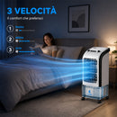 Raffrescatore Nebulizzatore 3in1 Serbatoio 4L con 2 Ghiaccioli Potenza 65W Bianco      