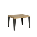 Tavolo Allungabile 120-204x80x77 cm Flame Quercia Natura e Antracite
