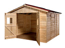 Casetta Box da Giardino 2,8x2,8 m Senza Pavimento in Legno Picea Massello 16mm Eden