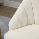 Poltrona Imbottita 63x65x84 cm in Velluto Bianca