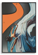 Stampa con LED su Tela Dancer 60x3,5x90 cm in Tela e Plastica e MDF Multicolor      