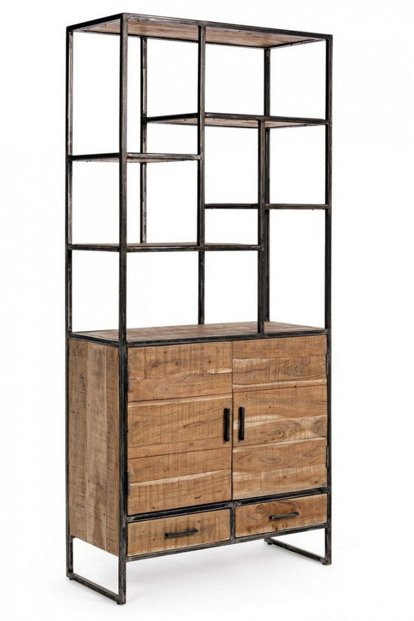 Libreria 2 Ante 2 Cassetti 90x40x200h cm Elmer acquista