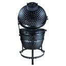 Barbecue a Carbone Carbonella in Acciaio 40,5x35x55 cm  BBQ Nero