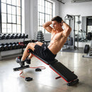 Panca Fitness per Addominali Inclinata Multifunzione Regolabile
