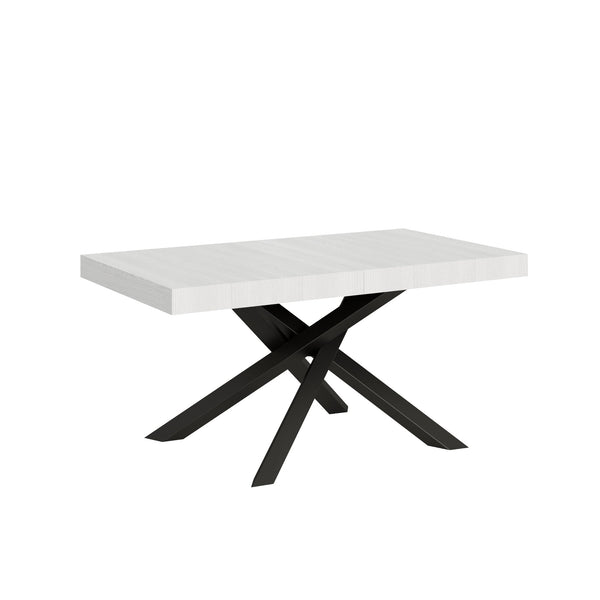 sconto Tavolo Allungabile 160-264x90x77 cm Volantis Bianco Frassino