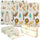 Tappeto Morbido per Bambini 196x176x1,5 cm Superficie Impermeabile in XPE a Tema Bosco
