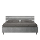 Letto Matrimoniale Testata Doghe Dritta Ankel Grigio Varie Misure