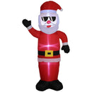 Babbo Natale Gonfiabile 89x44x178 cm con Occhiali da Sole e Luci LED