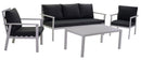 Set Salotto da Giardino in Alluminio Malibù Bianco