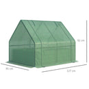 Letto per Orto Fioriera 127x95x92 cm in Acciaio con Copertura Verde