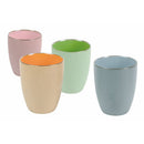 Set 4 Tazze Senza Manico Ø8,5x10,6 cm in Gres VdE Tivoli 1996 Glazed