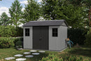 Casetta Box da Giardino 230x350x246 cm Newton Plus 7511/1175 Doppia Opzione Montaggio in Resina Evotech+ Grigio  cm   