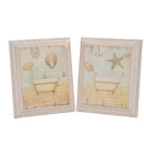 Set 2 Quadri con Vasca da Bagno H 31 cm