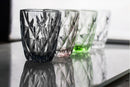 Set 6 Bicchieri Ø8x10 cm in Vetro Villa d'Este Home Tivoli Quarzo Grigio