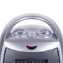 Termoventilatore Caldobagno 1500W Base Rotante Kooper Keramos Grigio