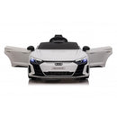 Macchina Elettrica per Bambini 12V Licenza Ufficiale Audi RS E-Tron GT con Telecomando Bianco