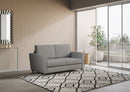 Divano 2 Posti 172x85x85 cm Yasel in Tessuto Grigio