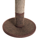 Tiragraffi a Colonna per Gatti con Pallina Marrone 30x30x46 cm 