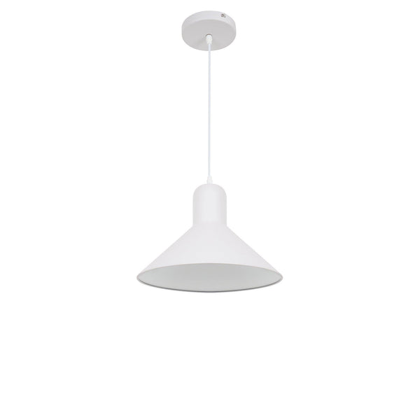 Lampada Design a Sospensione Corpo in Metallo Bianco Ø34,5x28 cm acquista