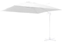 Ombrellone da Giardino Decentrato 4x4m in Alluminio Montana Bianco