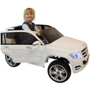 Macchina Elettrica per Bambini 12V 2 Posti con Licenza Mercedes GLK Bianco