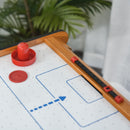 Tavolo da Hockey Portatile con Ventilatore e Accessori 72,5x40x10,5 cm 