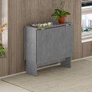 Tavolo Salvaspazio Consolle Allungabile 30-130x76 cm Artemio in Legno Grigio Retro     