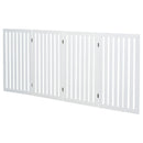 Cancelletto di Sicurezza Pieghevole per Animali Domestici 203,2x1,8x91 cm in Legno  Bianco