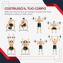 Set di 4 dischi pesi per bilanciere totale 30KG - 2x5kg e 2x10kg 