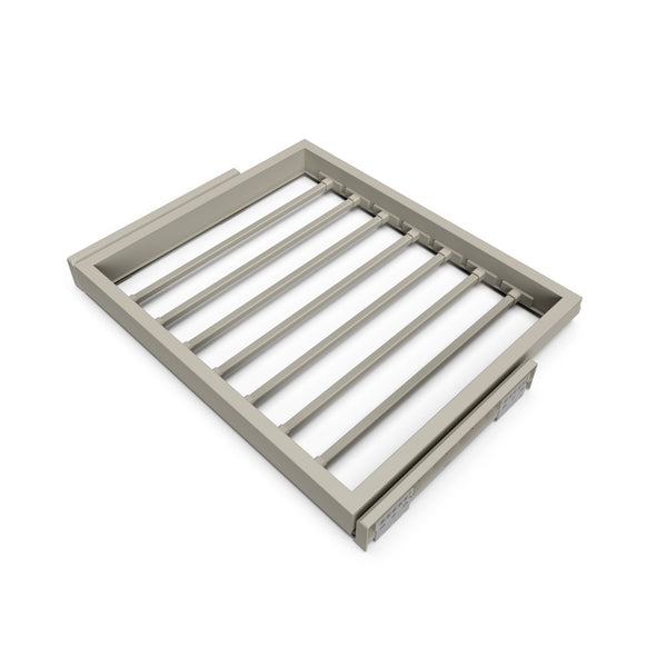 acquista Kit 7 Aste Pantaloni per Armadio 600 mm in Acciaio Emuca Grigio Pietra