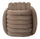 Puff Softy Grigio 45x45x45 cm in MDF e Cotone e Poliestere Grigio