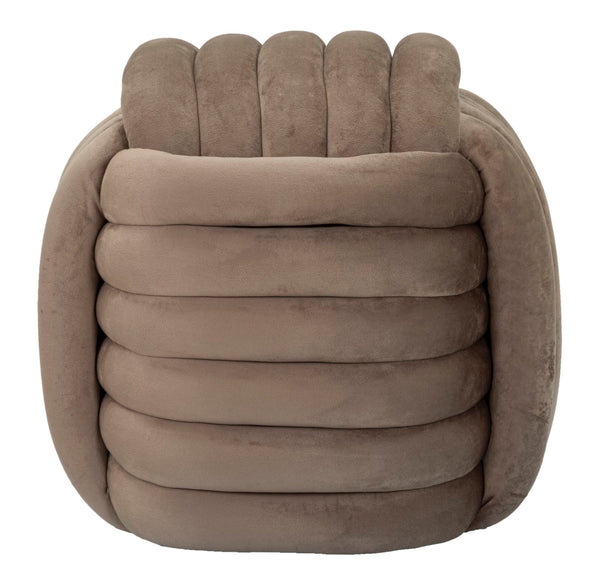 prezzo Puff Softy Grigio 45x45x45 cm in MDF e Cotone e Poliestere Grigio