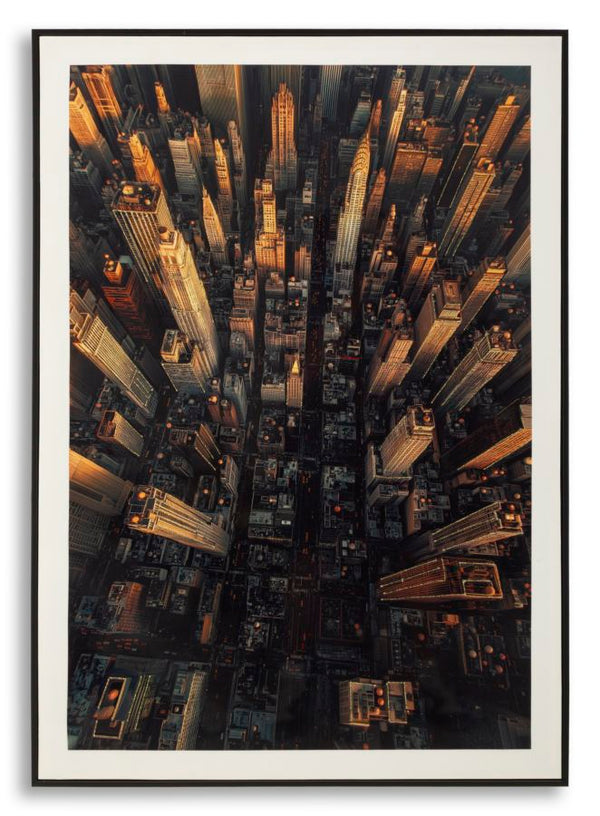 Stampa su Tela Laccata New York con Cornice 72x4x102 cm in Abete e Tela e Plastica prezzo