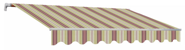 sconto Tenda da Sole Barra Quadra Tessuto in Acrilico Masi Riga Bordeaux Varie Misure