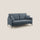 Divano 2 Posti 160x94x90 cm in Tessuto Blu
