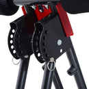 Panca Trainer Addominali Power ABS con Display Nero e Rosso 