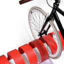Rastelliera Portabici 5 Posti in Ferro 90x30x23 cm Belfer Bike Rack 42/PB Rosso