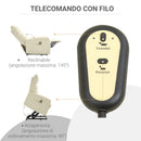 Poltrona Alzapersona Elettrica in Similpelle Crema