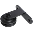 Kit Porta Scorrevole 200x40x0,6 cm con Binari Fermi e Guide in Acciaio Nero  