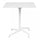 Tavolo Vega 70x70x73 h cm in Acciaio Bianco